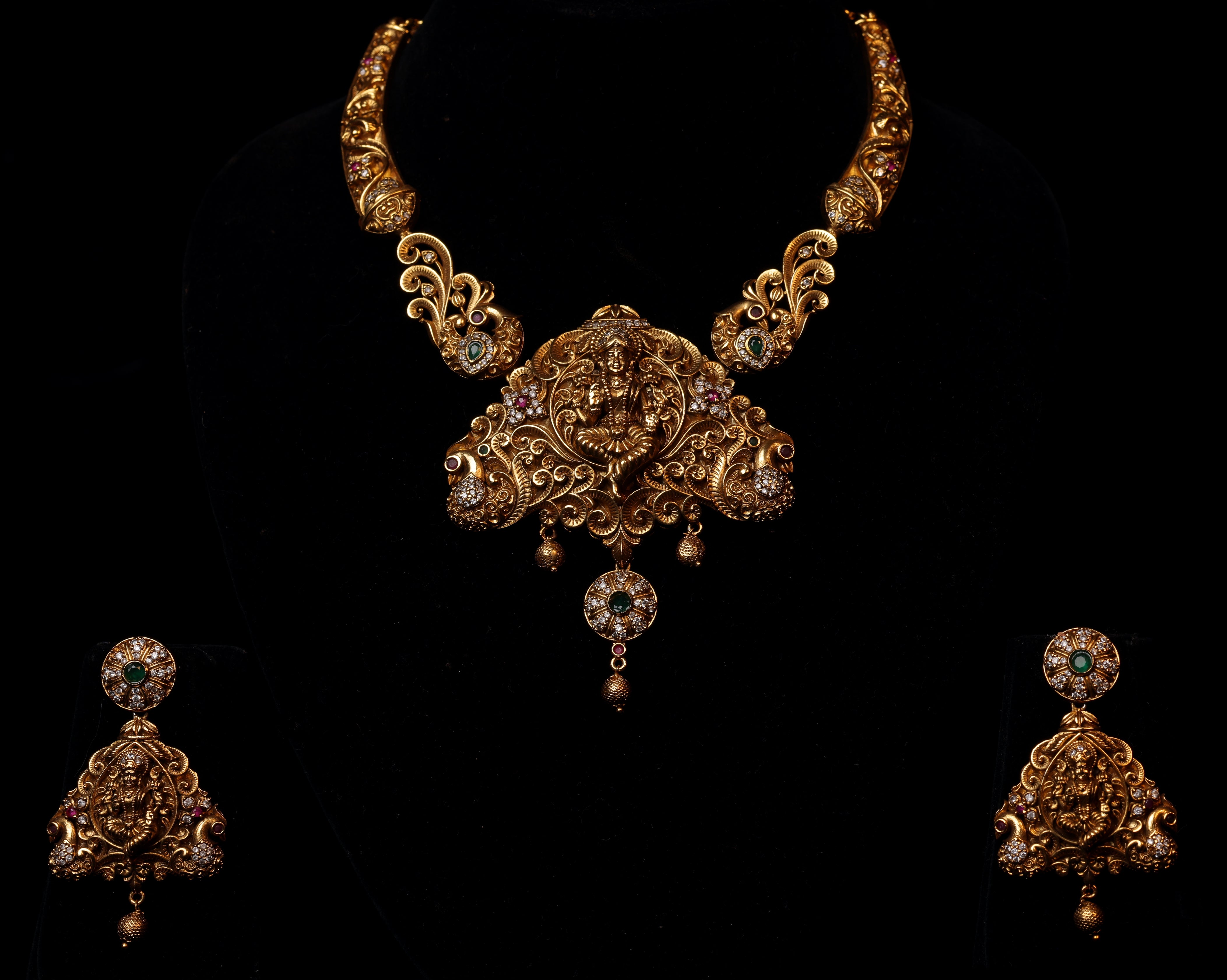 Antique Temple lakshmi Choker