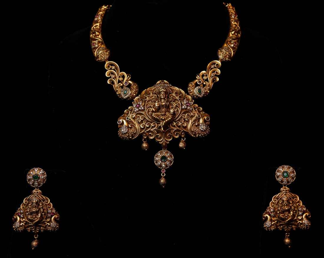 Antique Temple lakshmi Choker