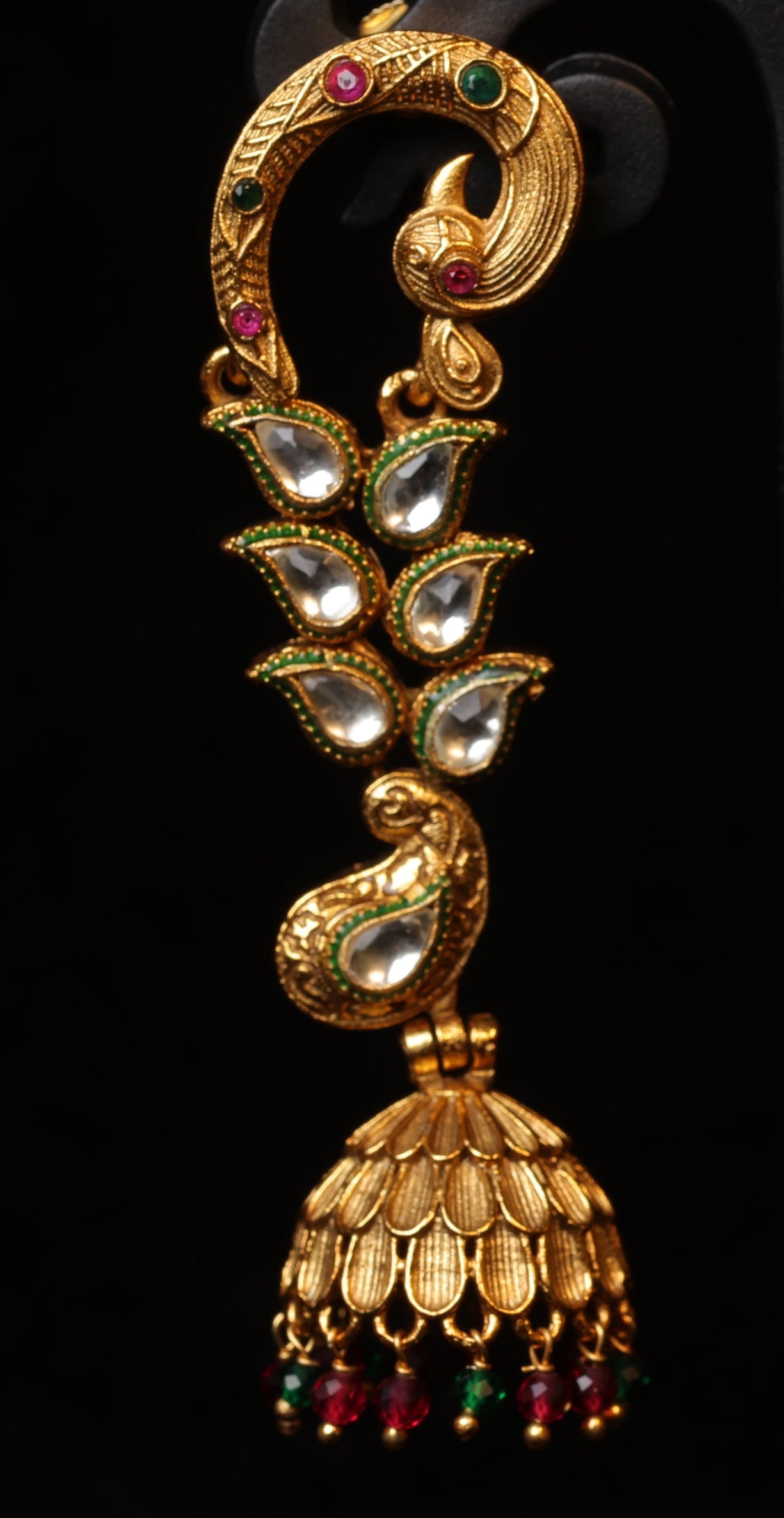 Swarana Peacock Jhumkas