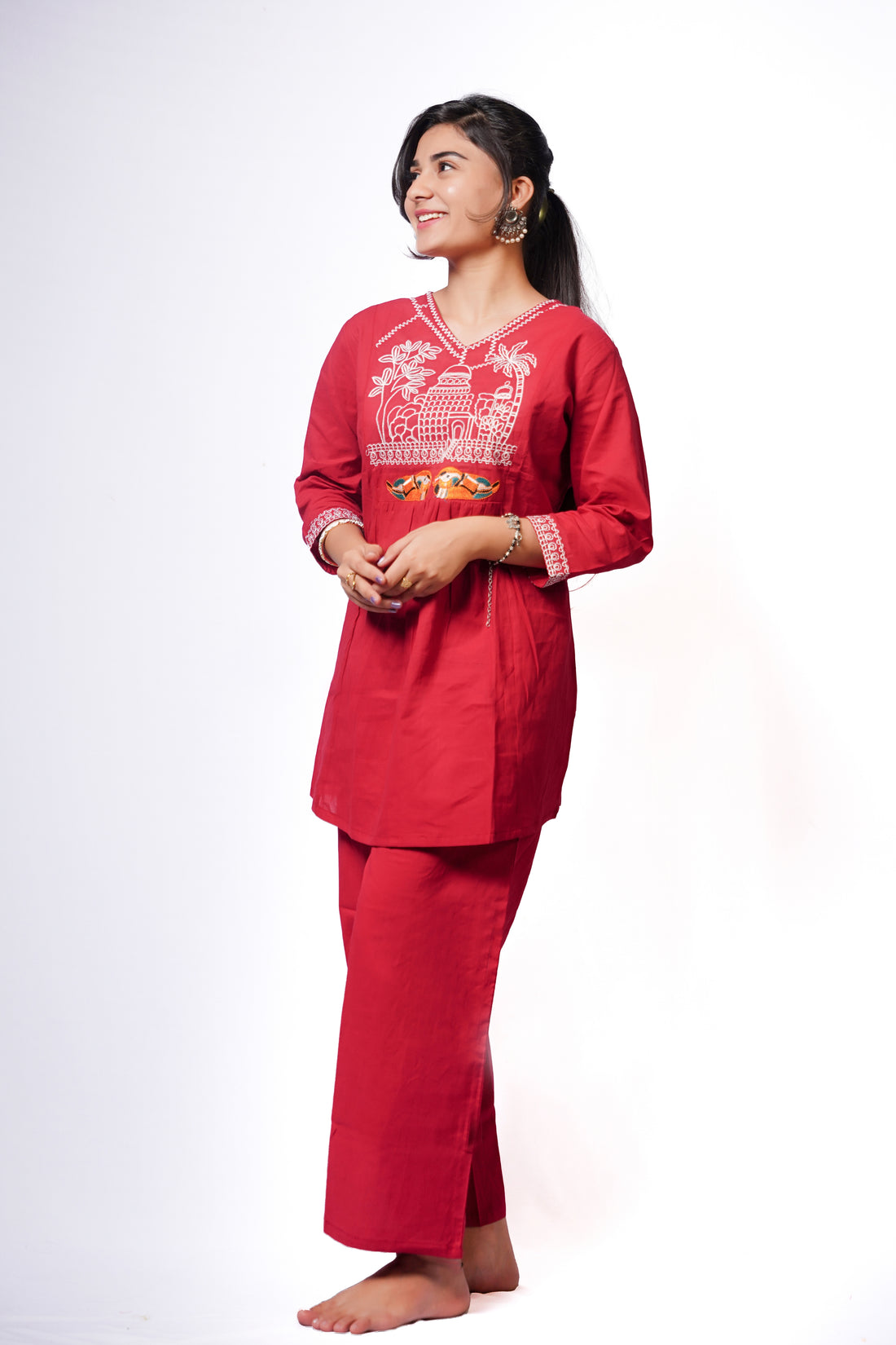 ISHNA Red co-ord set