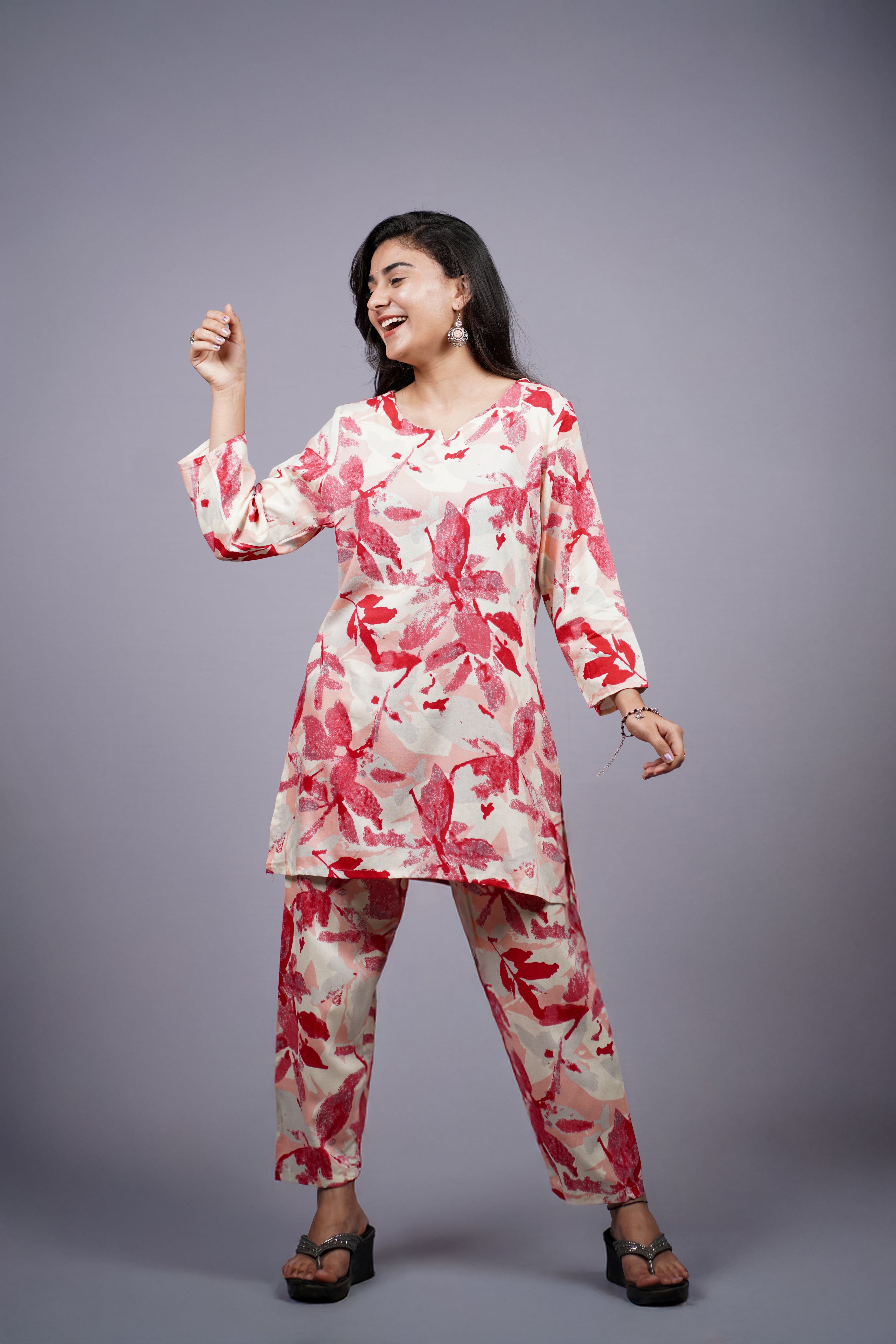 ISHNA Blush Petal Co-ord Set
