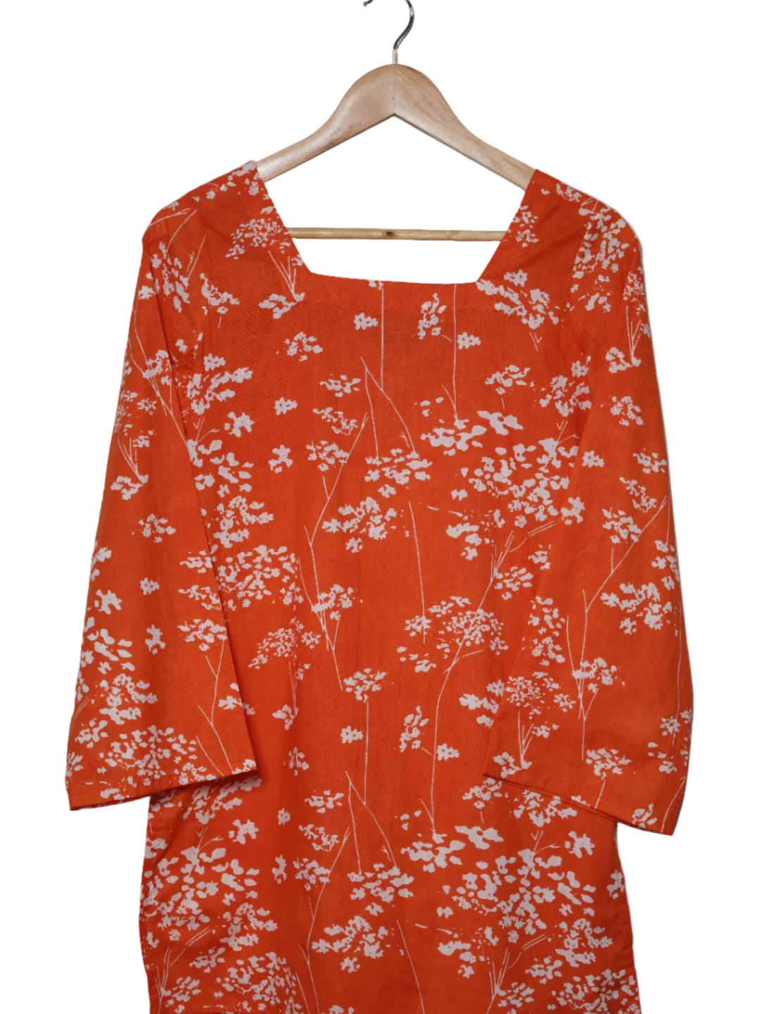 Kesariya Bloom Tie-Up Short Kurti