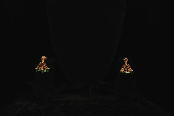 Scarlet Ruby and Emerald Neckpiece