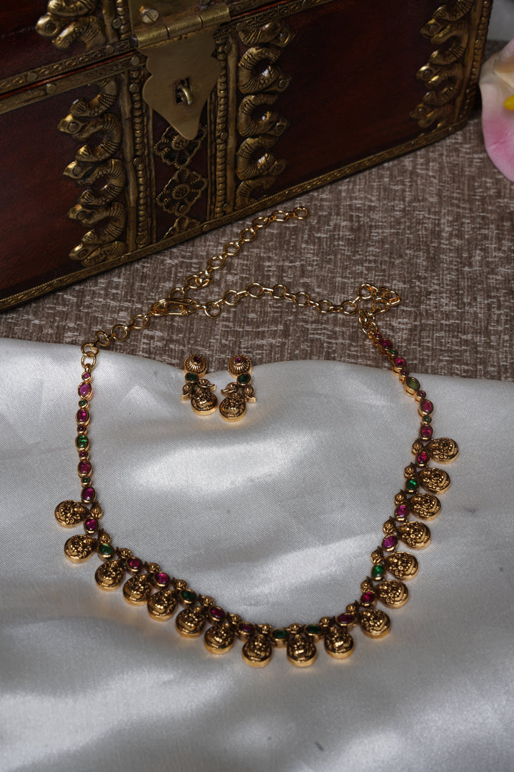 Lakshmi Coin Heritage Necklace Set