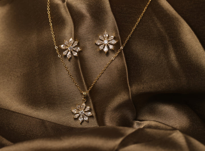 ISHNA Celeste Sparkle Pendant Set