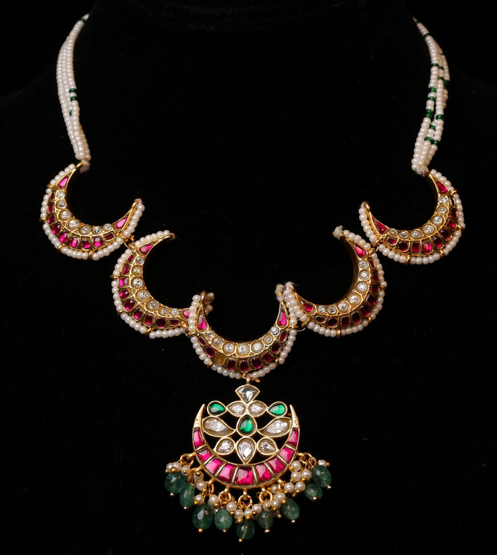 Aradhaya Crescent Moon Necklace