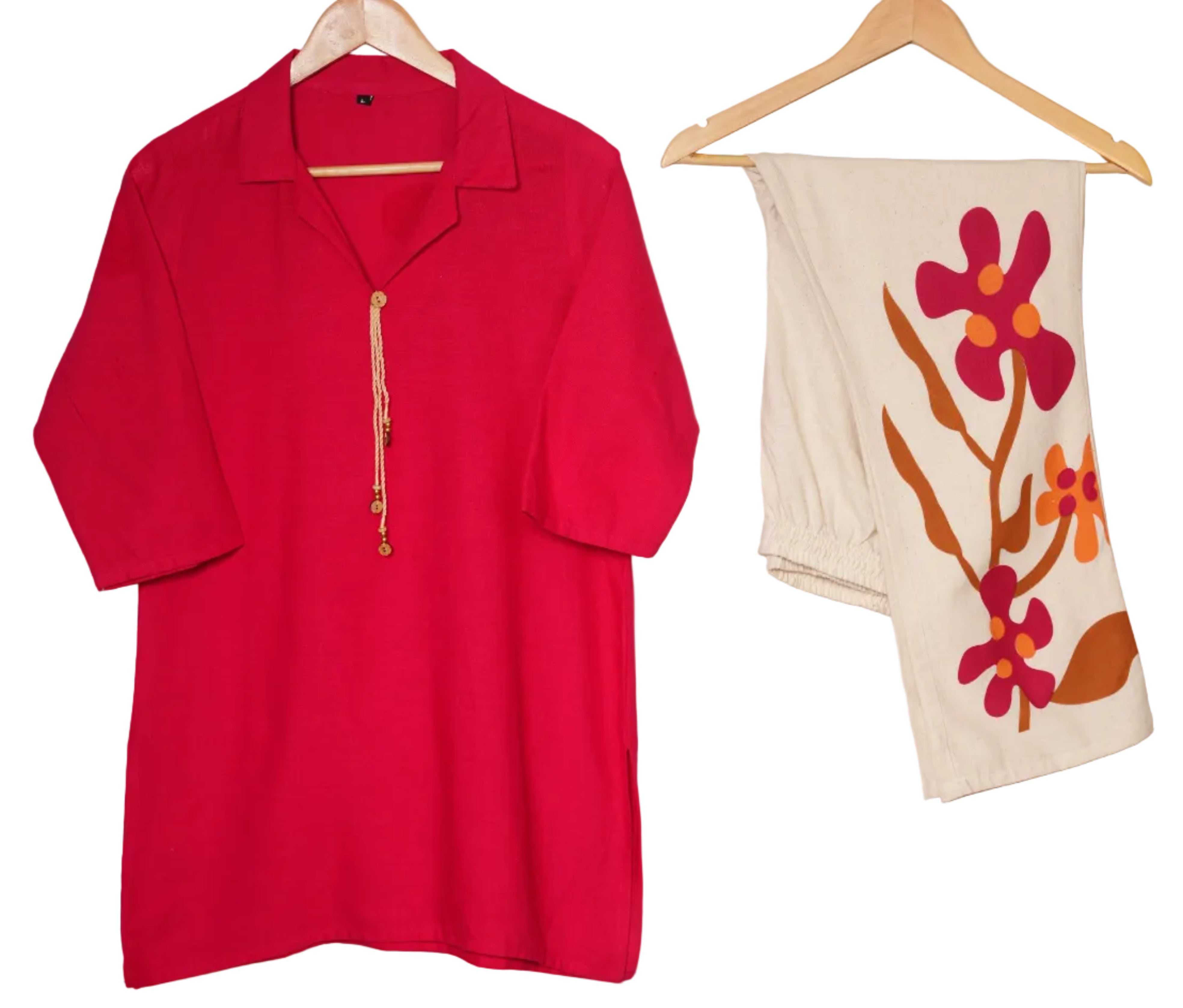 ISHNA Pink Bloom Co-ord Set