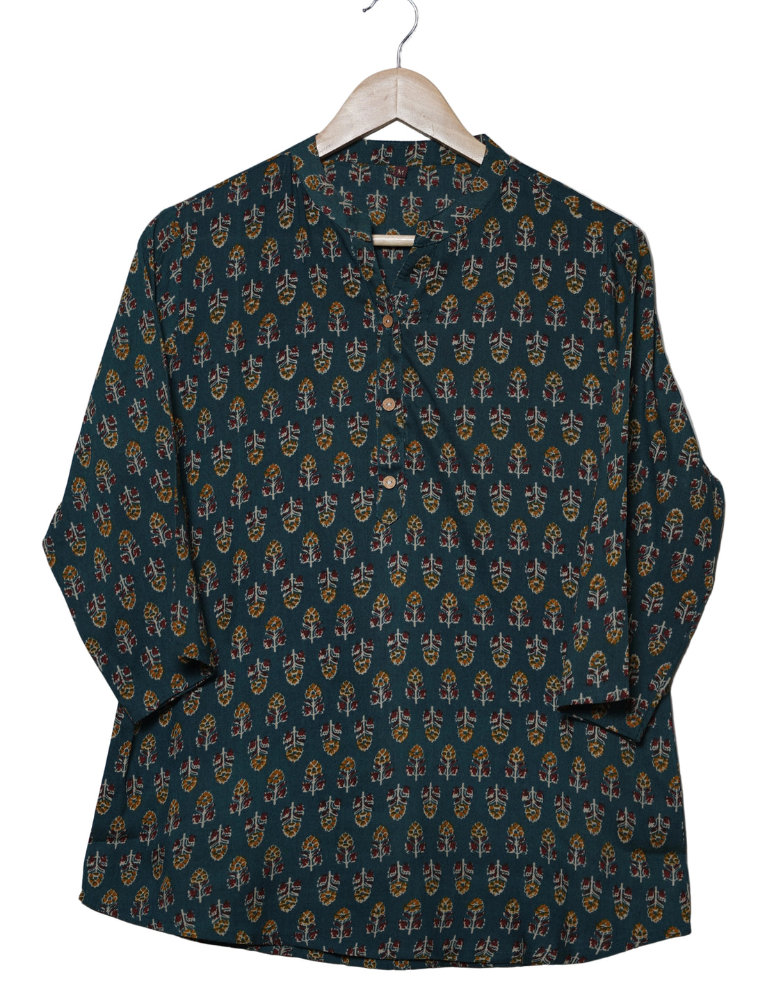 Neelkanth Teal Short Kurti