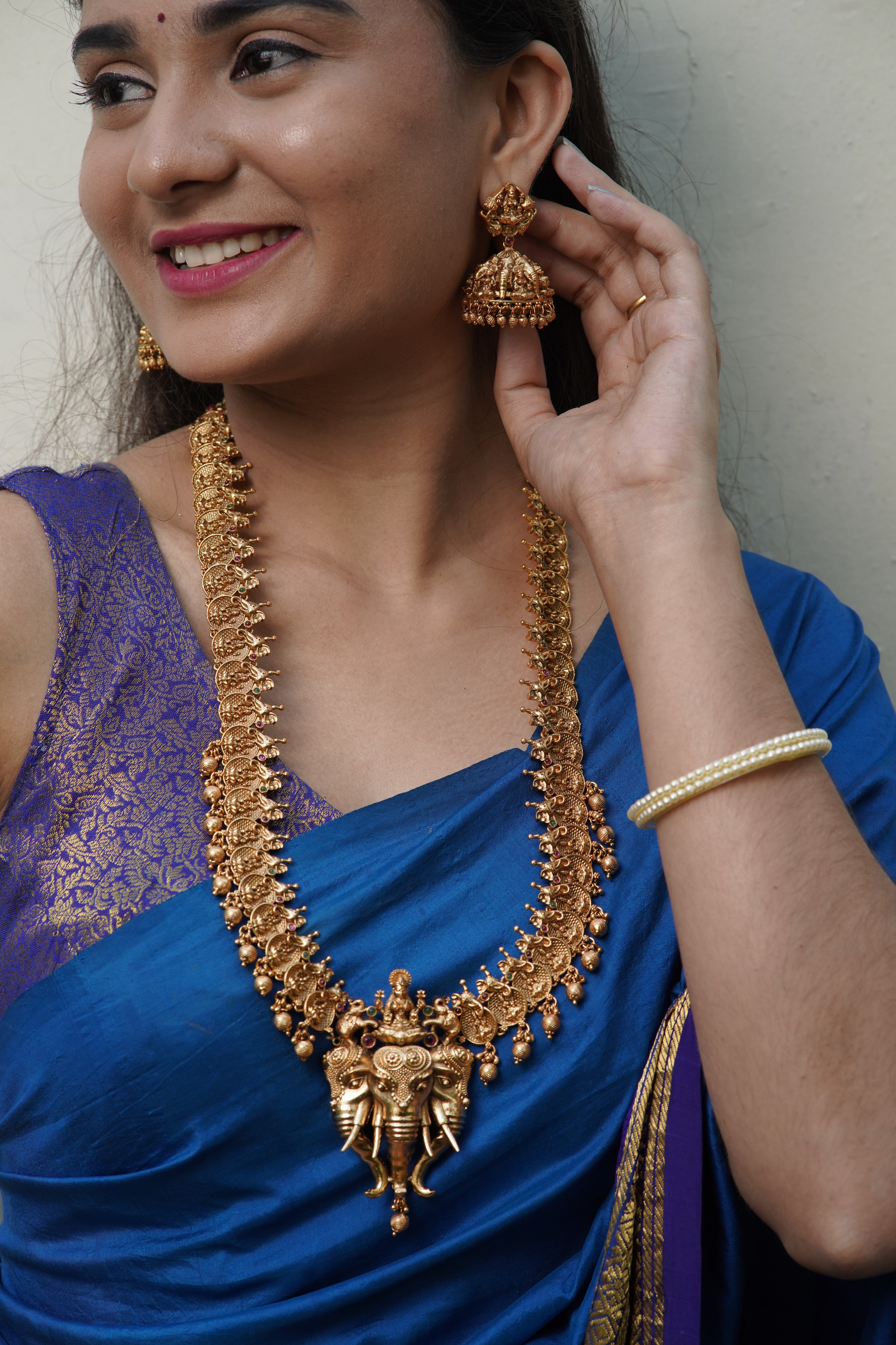 Ghaja Lakshmi Regal Statement Necklace
