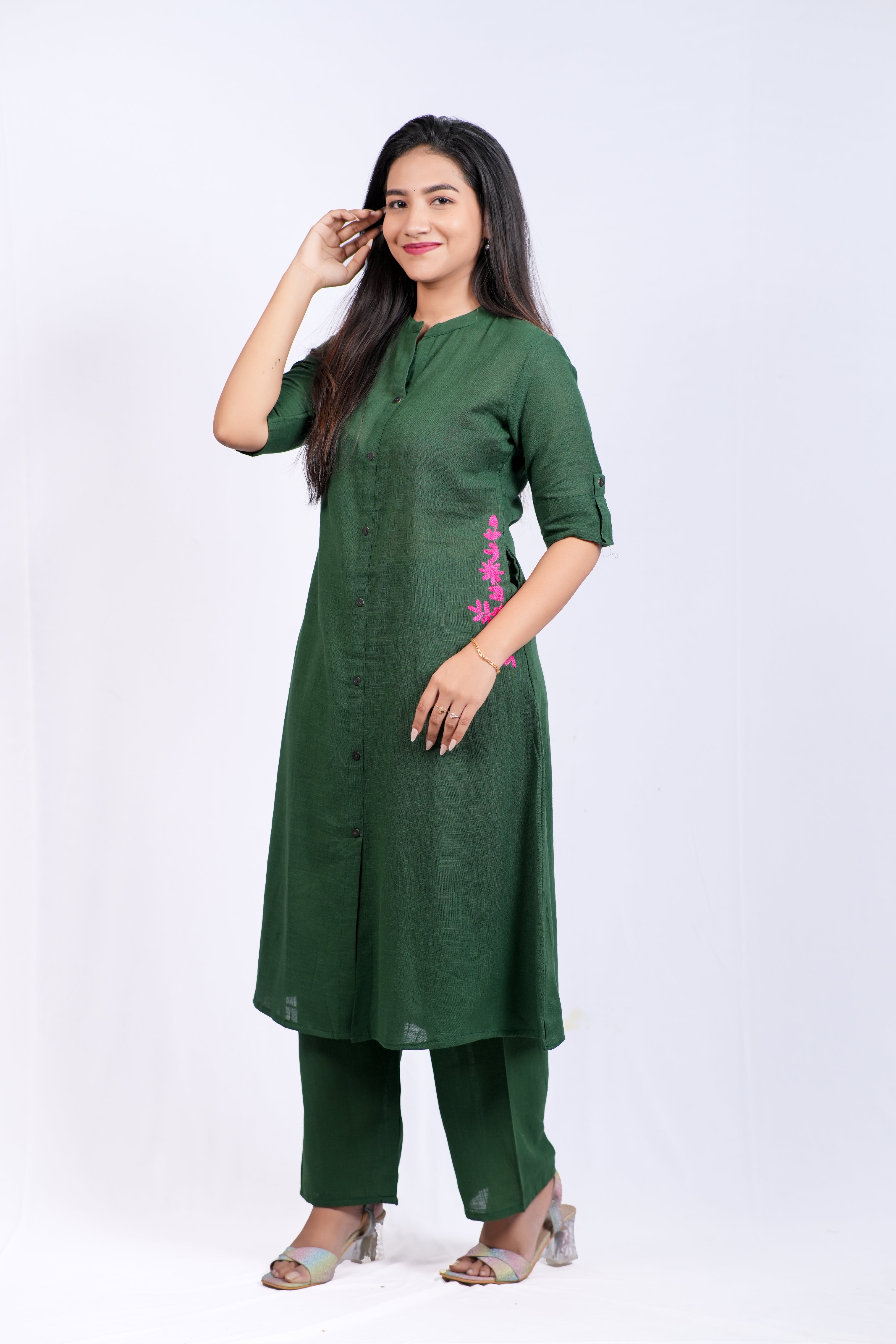 ISHNA Noir Bloom Co-ord Set