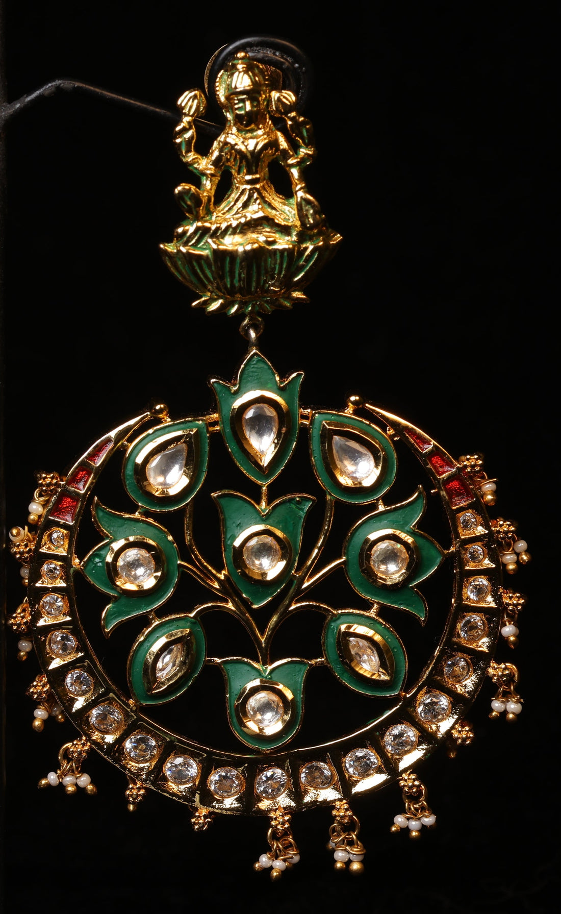 Heritage Lakshmi Meena Polki Drops