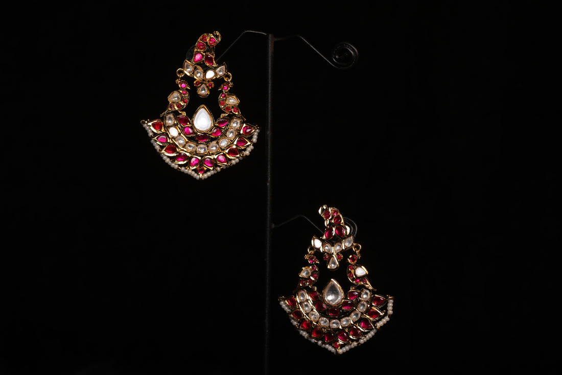 Mughal Design White Pearl Fringe