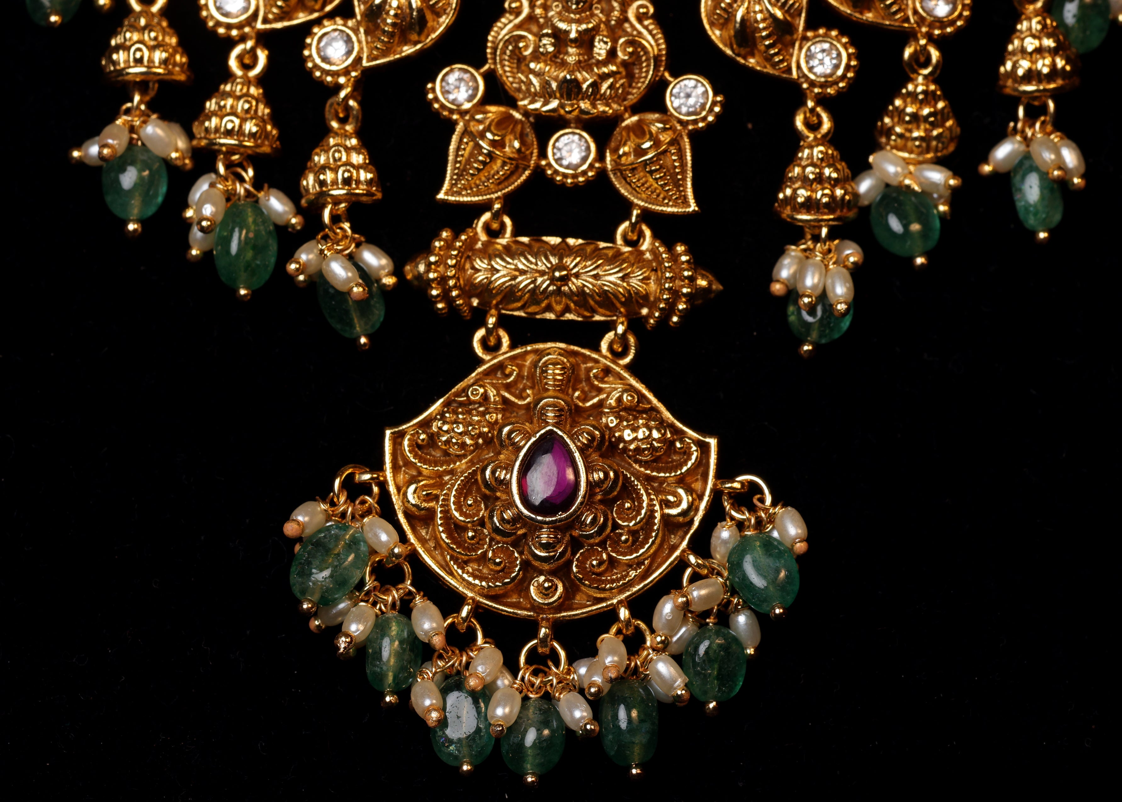 The Emerald Siri Chandra Necklace