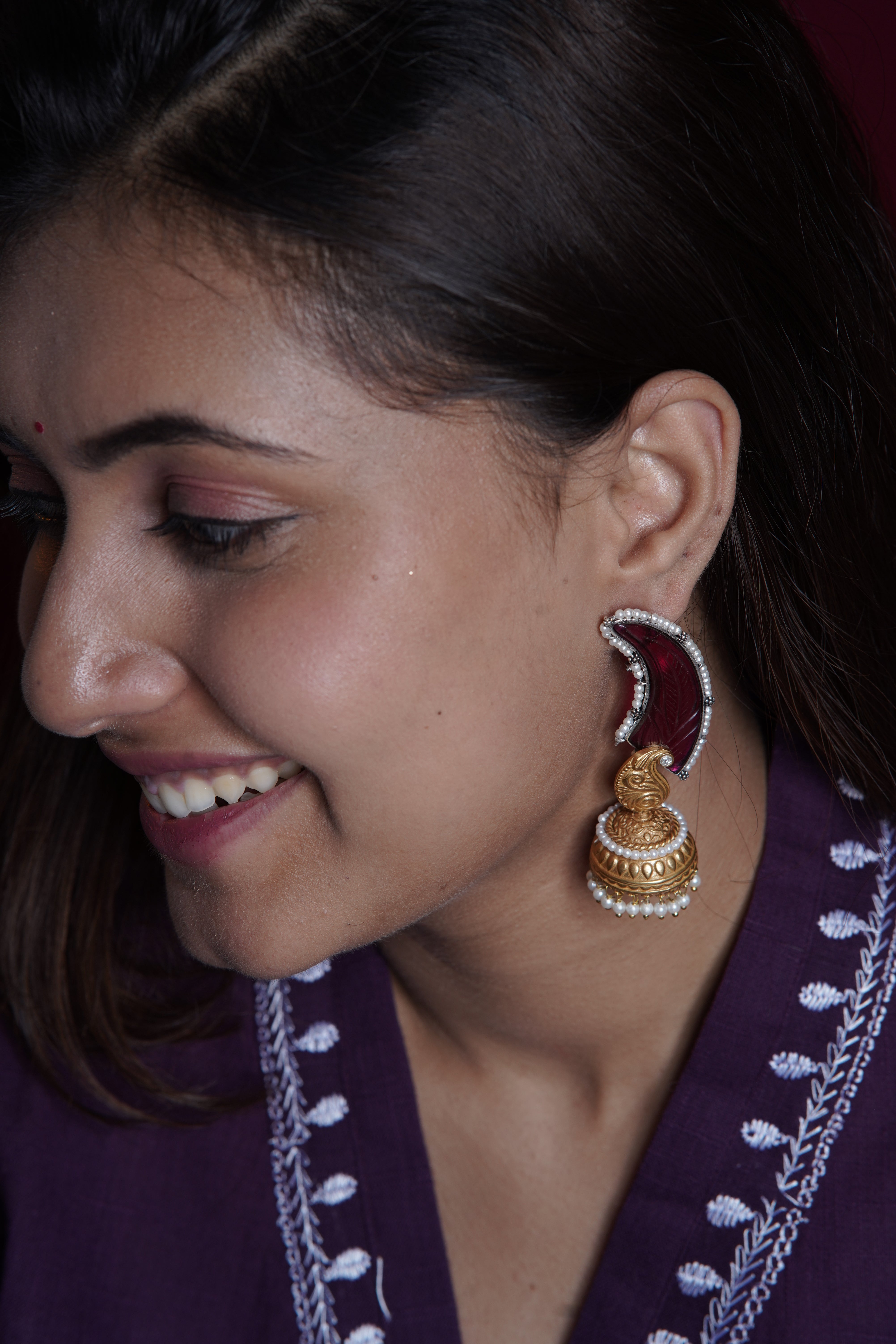 Hamsa Pankh Jhumkas
