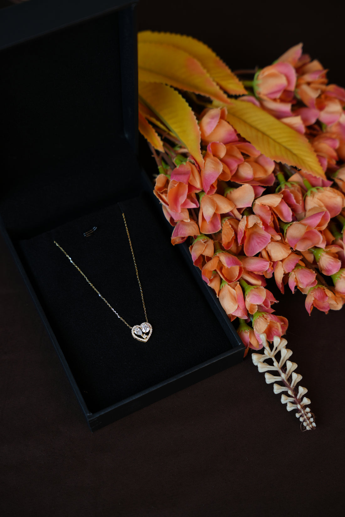 92.5 Silver Ishna  Heart Pendant Chain