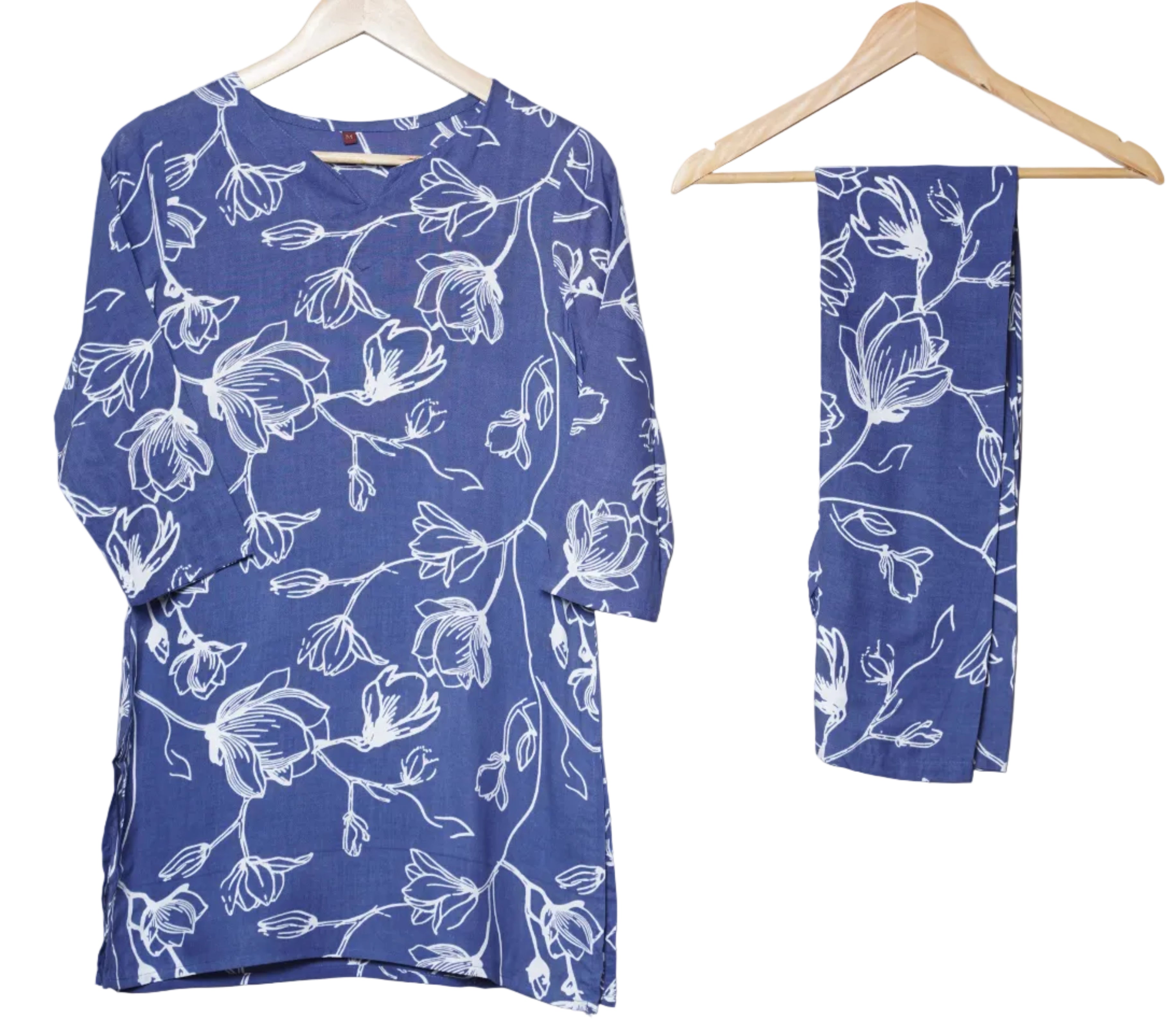 ISHNA Blue Petal Co-ord set