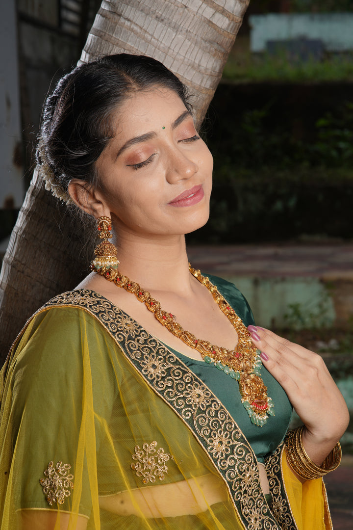 Royal Narasimha Temple Necklace Set