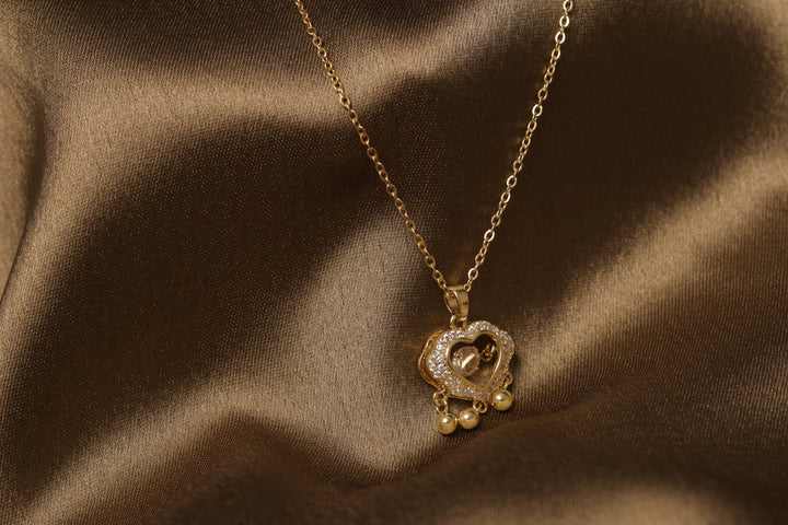 Golden Heart Charming Chain