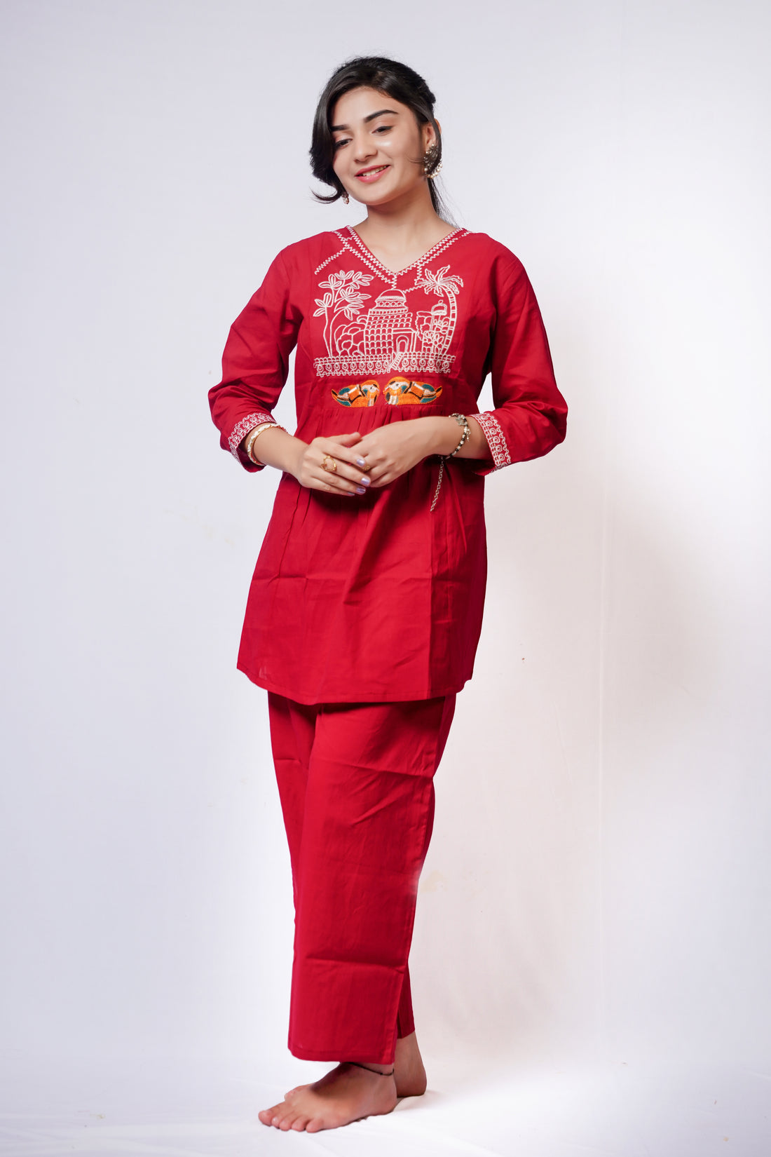 ISHNA Red co-ord set