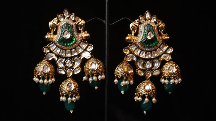 Carved Onyx Multi Gem Fusion Drops