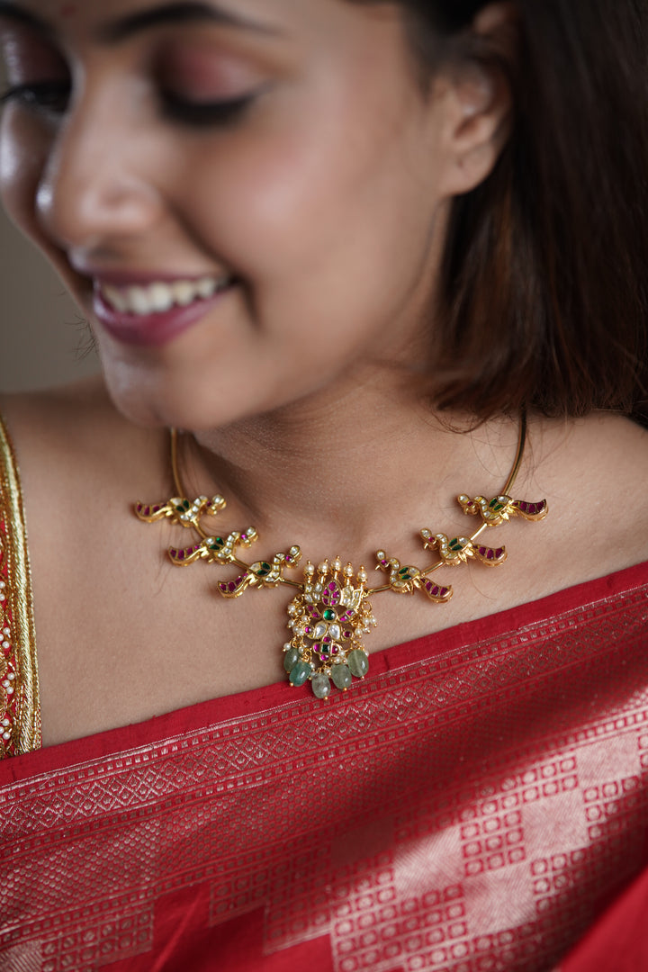 Mayuri Varna Latha Kante Necklace