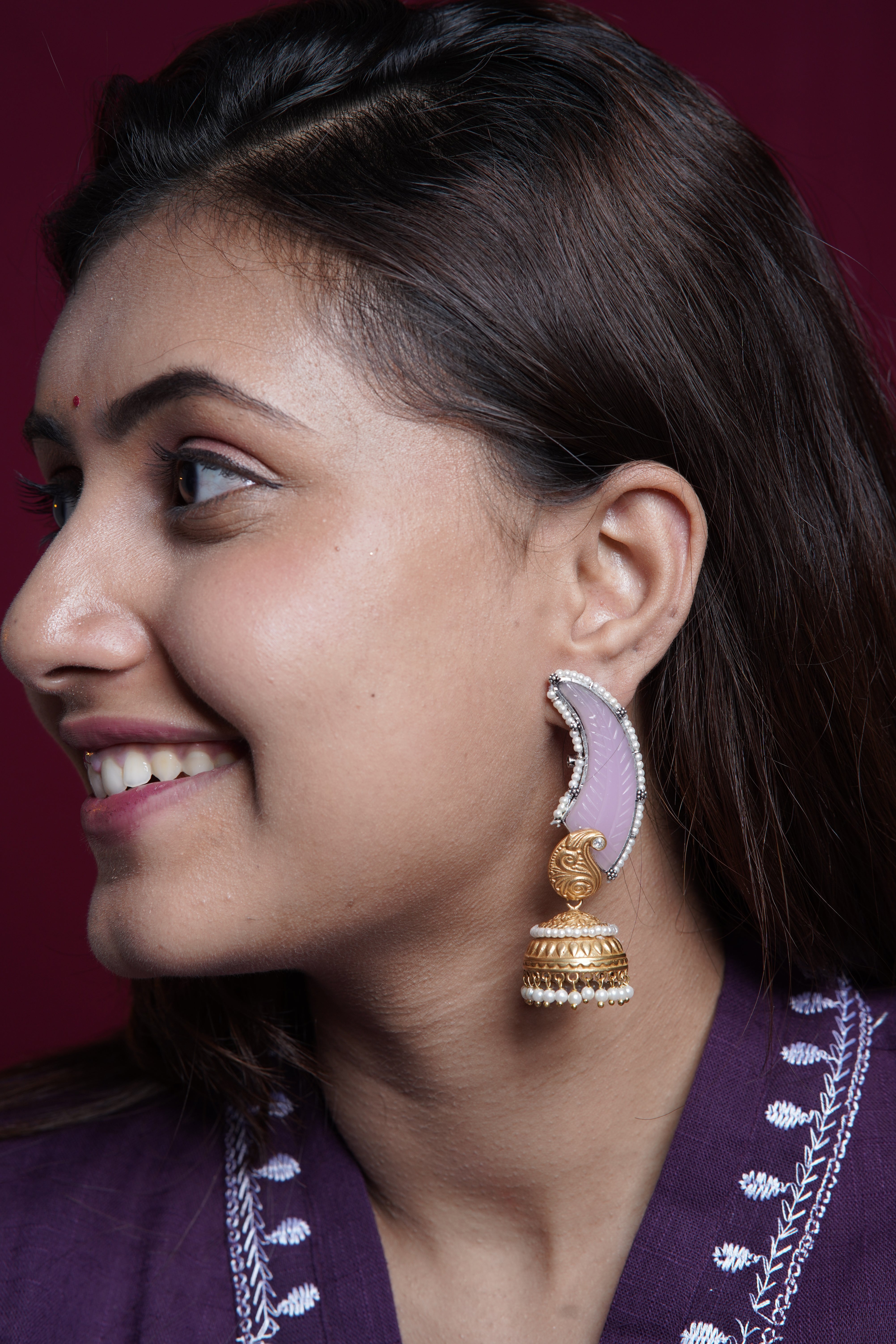 Hamsa Pankh Jhumkas