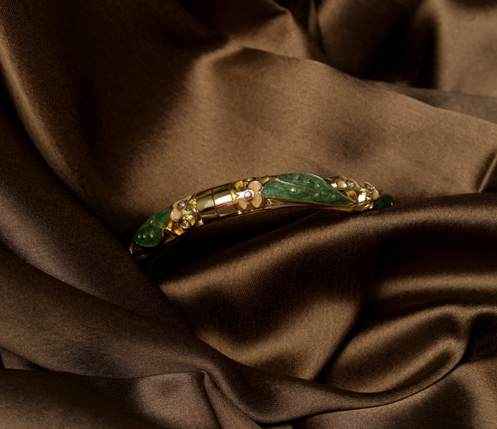 Emerald Wave Crystal Bracelet