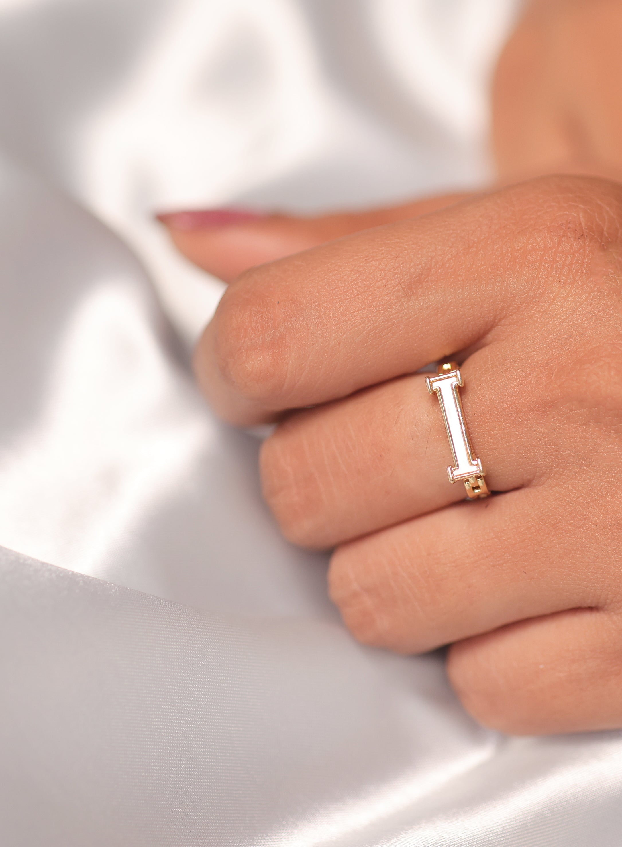 The Wavy Enamel Ring