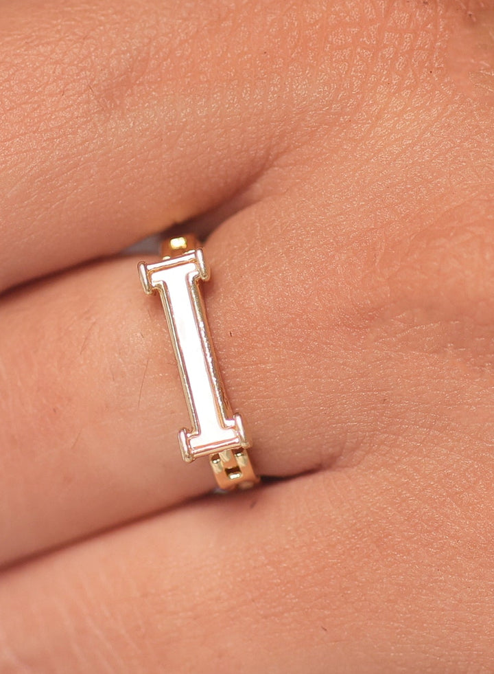 The Wavy Enamel Ring