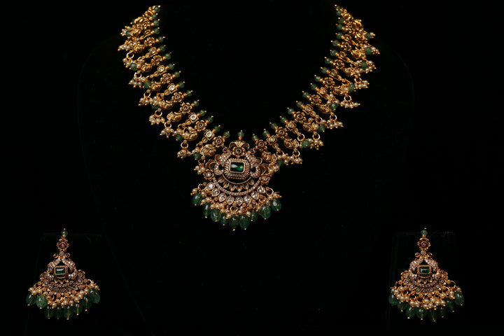 The Emerald Antique Stone Necklace
