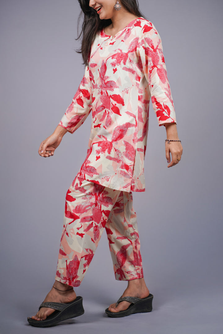 ISHNA Blush Petal Co-ord Set