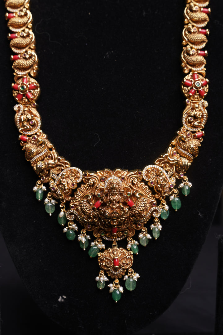 ISHNA Kumudini Traditional Ruby Bridal Set