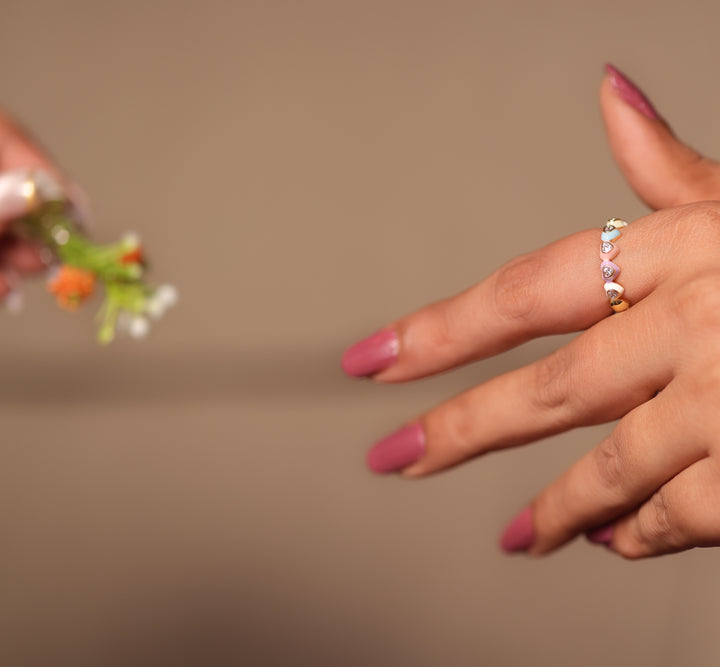 Blush Love Pave Ring