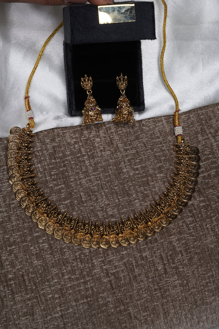 ISHNA Swarna Kasu Heritage Coin Necklace