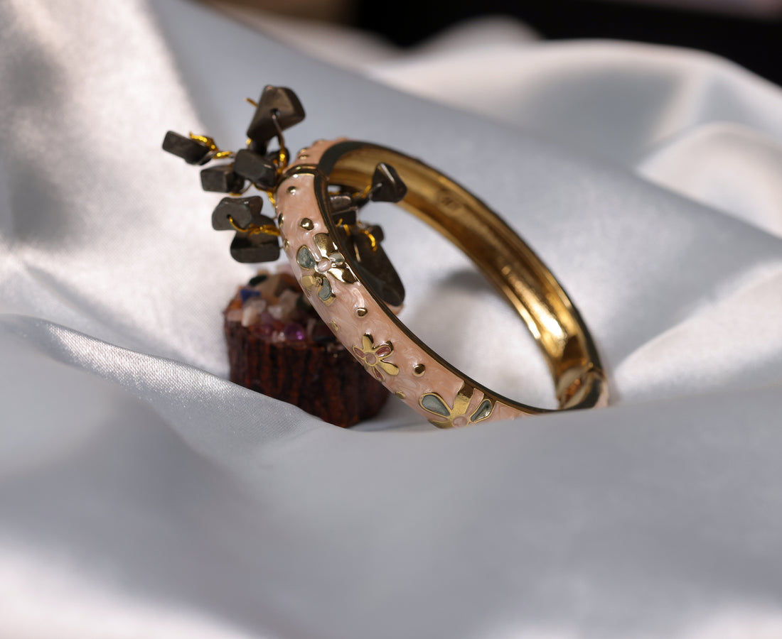 Blush Bloom Enamel Bracelet