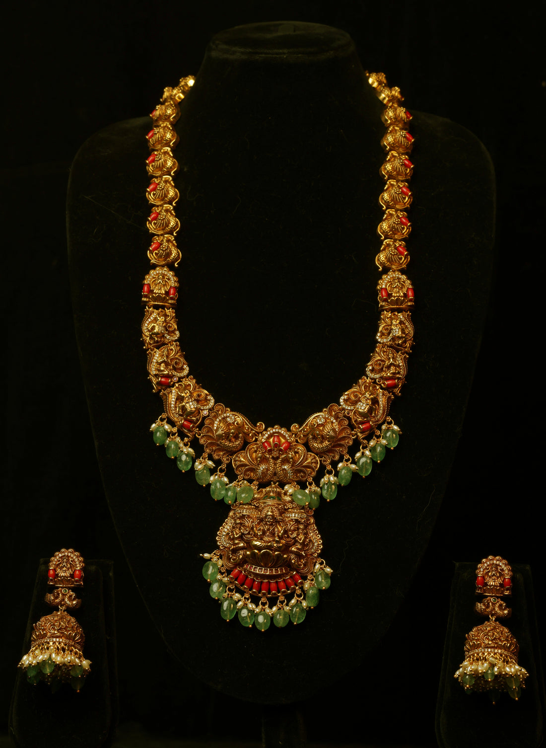 Royal Narasimha Temple Necklace Set