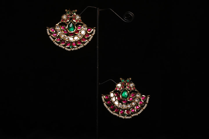 Intricate Enamel Work Heritage Studs