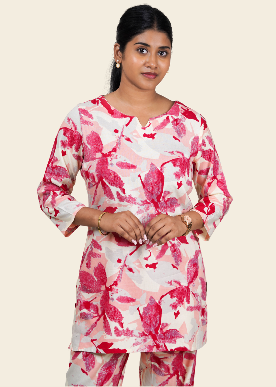 ISHNA Blush Petal Co-ord Set