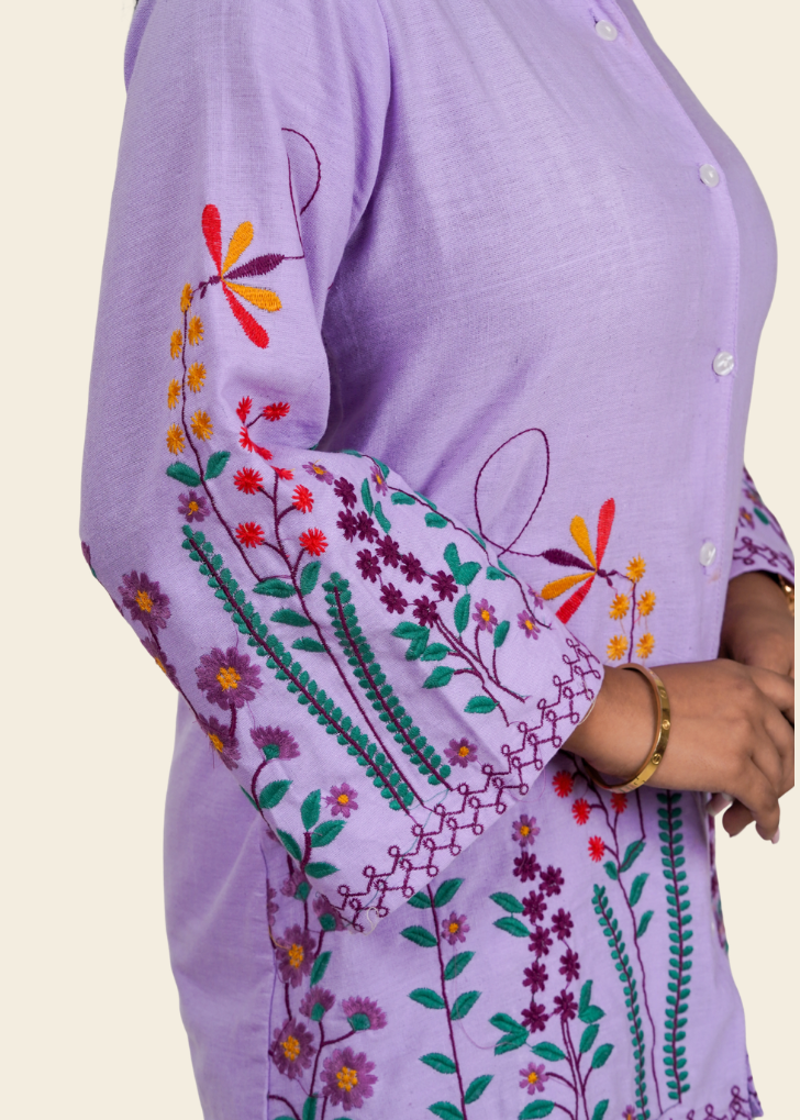 ISHNA Lavender Garden Co-ord Set